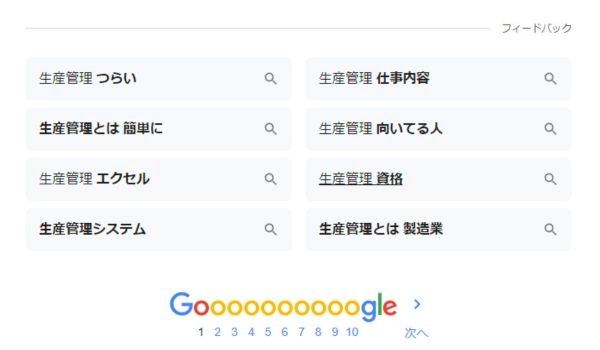 Googleの検索画面